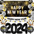 KatchOn, New Years Eve Party Supplies 2024 Set - Big, Pack of 25 | Black and Gold Happy New Year Banner, 2024 Balloon Numbers, New Year Foil Balloons | NYE Decorations 2024, New Years Decorations 2024