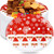 Ziliny 100 Pcs Christmas Oval Paper Plates 10" x 12.5" Large Dinner Serving Platters Decorative Christmas Plates Disposable Trays Dish for Xmas Dinnerware Winter Holiday Party Decorations (Snowflake)