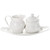 TOPZEA Set of 3 Porcelain Creamer and Sugar Bowl Set, Ceramic Vintage Cream Pitcher and Sugar Jar Set with Spoon & Lid, Coffee Serving Set for Tea Party, Coffee Bar Accessories