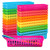 Newthinking 24 Pack Classroom Pencil Basket Trays, Colorful Pencil Organizer Crayon Basket, Plastic Pen and Pencil Basket Trays for School Classroom Office, 10" L x 2.9" W x 2.4" H