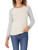 Amazon Essentials Women's Classic-Fit Soft Touch Long-Sleeve Crewneck Sweater, Grey Oatmeal Heather Color Block, Large