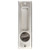 Sliding Door Lock, Zinc Alloy Slide Door Lock Latch Handle Set Sliding Door Handle with Lock Patio Door Lock with Keys for Bathroom Balcony Cabinet (Brushed silver square single