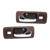 For Honda Accord 1990-1993 Door Handle Driver and Passenger Side | Pair | Front | Interior | Brown Bezel W/ Chrome Lever Deep Red Housing W/ Door Lock Hole All Submodels | 72165SM4003ZB, 72125SM4003ZB