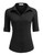 HOTOUCH Women Button Down Blouse Stretch 3/4 Sleeve Button Down Shirts Restaurant Button Up Shirt (Black XL)