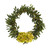Nearly Natural 21in. Olive with Hydrangea Artificial Wreath, Green