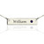 Getname Necklace Nameplate Bar Necklace with Birthstone Name Engraved Initial Name Plate Bar Necklace Wedding Bridesmaid Birthday Gift Silver Size 16