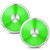 Wettarn 2 Pcs 1 kg Sports Training Discus Men Discus Track and Field Discuses Track and Field Equipment High School Boys Discus (Green)
