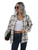 MakeMeChic Women's Plaid Shacket Jacket Coat Flannel Button Down Shirt Multicolored #1 M