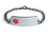 SULFA Allergy Medical ID Alert Bracelet with Embossed Emblem from Stainless Steel. Style: Classic Wide, Premium Series.