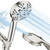 FASDUNT High Pressure Shower Head with Handheld, 8-mode Shower Heads with 80" Extra Long Stainless Steel Hose & Adjustable Bracket, Built-in Power Wash to Clean Tub, Tile & Pets - Brushed Nickel