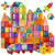 EXeros 88 PCS Magnetic Tiles Kids Building Blocks, 3D Magnet Tile Set Construction Playboards, Learning Educational STEM Toys for Kids, Gifts for Toddlers 3 4 5 6 7 8 9 10 + Year Old