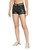 Nike Women's Dri-FIT Mid-Rise 3" Gold Swoosh Shorts (US, Alpha, Small, Regular, Regular)