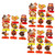 BESTOYARD 27 Pcs Thanksgiving Honeycomb Balls Fall Decoration Thanksgiving Tissue Paper Decorations Dining Room Table Decor Beehive Decor Thanksgiving Decor Honeycomb Paper Dining Table 3D