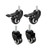 1Pcs Heavy Duty Swivel Caster Wheels Threaded Stem with Brake Trolley Furniture Caster M8/M10 Threaded Stem and Nuts (Color : 1.5 inch Wheel)