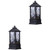 DOITOOL 2 Pcs Halloween Lantern Portable Lanterns Outdoor Lanterns Creepy Night Light Skull Lantern Halloween Decorative Light Outdoor Gifts Halloween Supplies Plastic Led Candle Light