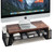 Joyask Computer Monitor Stand Wood Riser Desk Organizer Stand with Drawer Desktop for Laptop Computer Storage Shelf for Home Office