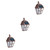 DOITOOL 3pcs Outdoor Sconce Solar Patio Lights Outdoor Wall Lights Solar Yard Lights Wall Lantern Lights Outdoor Solar Lights Outdoor Solar Lights for Outside Garden Light