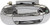 Dorman 91094 Ford Expedition Rear Passenger Side Chrome Exterior Replacement Door Handle
