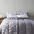 Amazon Basics Ultra-Soft Lightweight Microfiber Reversible Comforter 3-Piece Bedding Set, King, Gray Medallion
