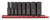 GearWrench 84915N 8 Pc. 3/8" Drive 6 Point Deep Impact SAE Socket Set, Black
