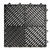 RaceDeck Free-Flow Open Rib Design, Durable Interlocking Modular Garage Flooring Tile (12 Pack), Black
