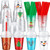 Zhehao 100 Pcs Christmas Plastic Cups 12 oz Disposable Christmas Cups with Lids and Straws 6 Styles Santa Snowman Disposable Xmas Plastic Cups for Kids Birthday Party Baby Shower Holiday Favors