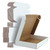 25-Pack 13x10x2 Shipping Boxes for Small Business, White Corrugated Cardboard Mailer Boxes for Shipping Mailing, 3 Layers Corrugated Cardboard Boxes for Shipping Packing Storaging Literature Mailer