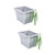 Cabilock 2pcs Kitchen Waste bin Hanging Garbage can Bedroom Rubbish can Cabinet Door Storage Door Trash Holder Kitchen Garbage can Under Sink Garbage can bin with lid Household Trash can