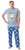 Nickelodeon SpongeBob SquarePants Mens' Chillin' Sleep Pajama Set (Medium) Multicolored