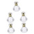 FOMIYES 5pcs perfume bottle refillable glass bottle spray small glass carafe refillable empty empty bottle glass filling travel empty glass