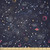 Lunarable Constellation Fabric by The Yard, Star Clusters Galaxies and Planets Astrology Themed Abstract Illustration, Stretch Knit Fabric for Clothing Sewing and Arts Crafts, 3 Yards, Space Blue