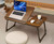 Laptop Desk for Bed,Asltoy Laptop Bed Tray Table,Foldable Lap Desk Stand Notebook Desk Adjustable Laptop Table for Bed Portable Notebook Bed Tray Lap Tablet with Cup Holder (Black Walnut)