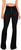 AMRSPENG Women's Flare Jeans Stretch Bell Bottom Jeans for Women Black, Size 16