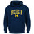 NCAA Men's Big and Tall Fleece Hood Michigan Wolverines, NAVY, 2X