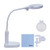 tm-home 2 in 1 Clamp-on Table & Desk Magnifying Lamp, 2X & 5X Magnifying Glass with Stand, Ultra Bright Daylight LED Light for Reading, Hobbies, Crafts, Workbench, Repair