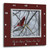 3dRose DPP_37063_3 Winter Cardinal, May The Magic of Christmas Never End Wall Clock, 15 by 15"