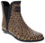 LONDON FOG Womens Piccadilly Rain Boot Leopard 6 M US