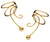 Simple Ball Pair Non-pierced Wave Ear Cuff Earring Wrap Clips