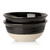 Hasense Porcelain Serving Bowls Set of 2, 65 oz Large Salad Mixing Bowls, 8.7 Inch Serving Dishes for Entertaining, Perfect for Salad, Soup, Pasta, and More, Dishwasher Microwave Safe, Black
