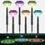 Gteetoo Solar Pathway Lights,RGB Color Changing Garden Solar Lights, IP65 Solar Lights Outdoor Waterproof Halloween Christmas Solar Landscape Lights for Yard Patio Lawn Path Walkway Decor,6Pack