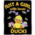 Just A Girl Who Loves Yellow Ducks Blanket Gifts for Boys Girls, Cute Animal Duck Throw Blanket for Duck Lovers Soft Lightweight Flannel Fleece Cartoon Duck Bedding for Teens Sofa Couch Chair 60x50In