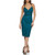 GUESS Women's V-Neck Textured Tank Dress, Teal