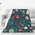 Merry Christmas Print Throw Blanket Lightweight Soft Flannel Blankets Luxury Warm Fleece Blanket for Bed Couch Sofa 60"x50"