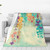 Flower Print Throw Blanket Lightweight Soft Flannel Blankets Luxury Warm Fleece Blanket for Bed Couch Sofa 60"x50"