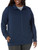 adidas Golf Women's Standard Textured Full-Zip Jacket (Plus Size), Collegiate Navy, 2X