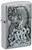 Zippo Design Brushed Chrome Pocket Lighter