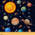 Solar System Upholstery Fabric,Astronomy Planets Fabric by The Yard,Outer Space Theme Decorative Fabric,Rocket Starry Sky Outdoor Fabric,Galaxy DIY Waterproof Fabric for Quilting,5 Yards, Black