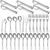 Serving Utensils,31 Pcs Stainless Steel Serving Utensil with Serving Spoon,Slotted Spoons,Serving Forks,Soup Ladle,Serving Tongs,Pie Server,Cake/Butter Knife Serving Utensils Set for Parties