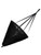 BLUEWING 42" Drift Sock Sea Anchor 3.5ft Black Parachute Drift Anchor Drift Sock 840D Nylon Sea Anchor Drogue for Marine Boat