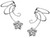 Plumeria Flower Non-pierced Wave Ear Cuff Earring Clip Wrap Pair Sterling Silver